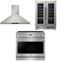 36 Gas Range, Range Hood and Wine Cooler T844771