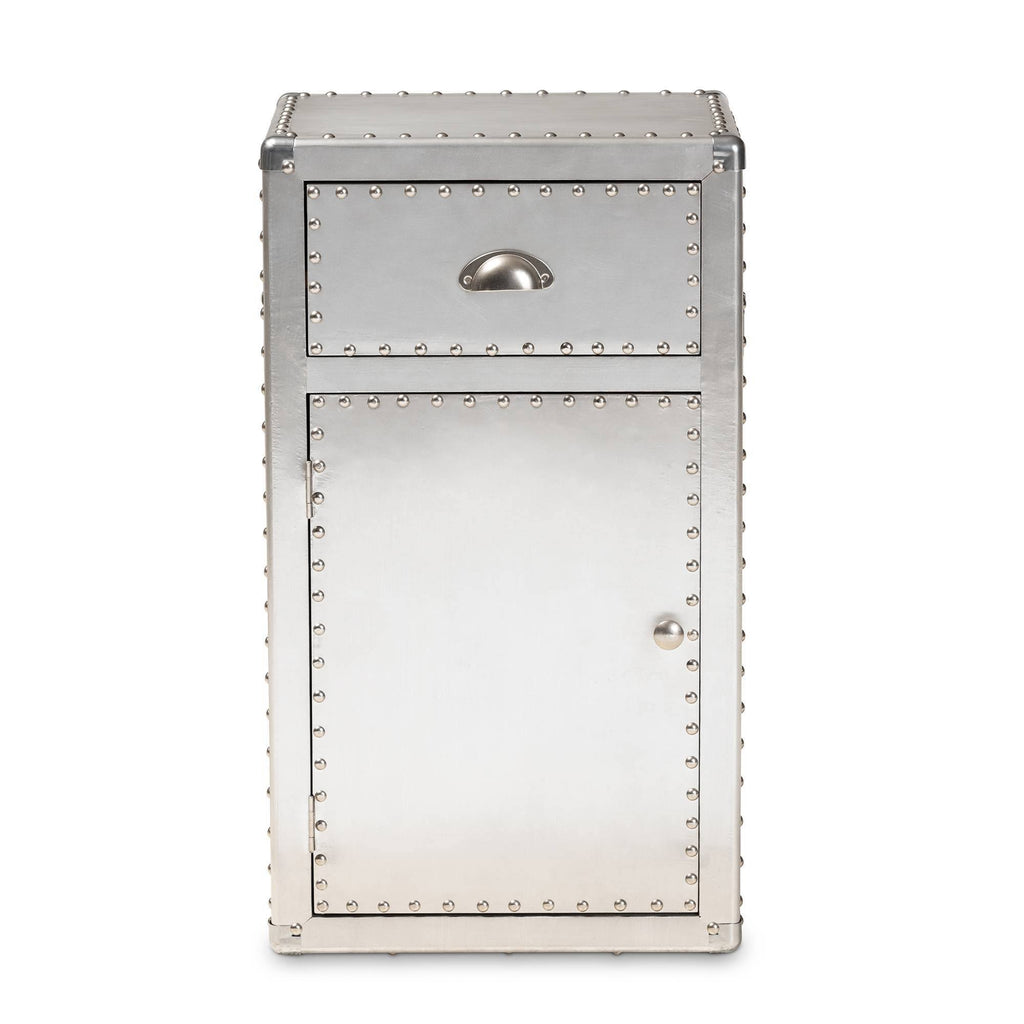 Metal 1-Door Accent Storage Cabinet Y607155