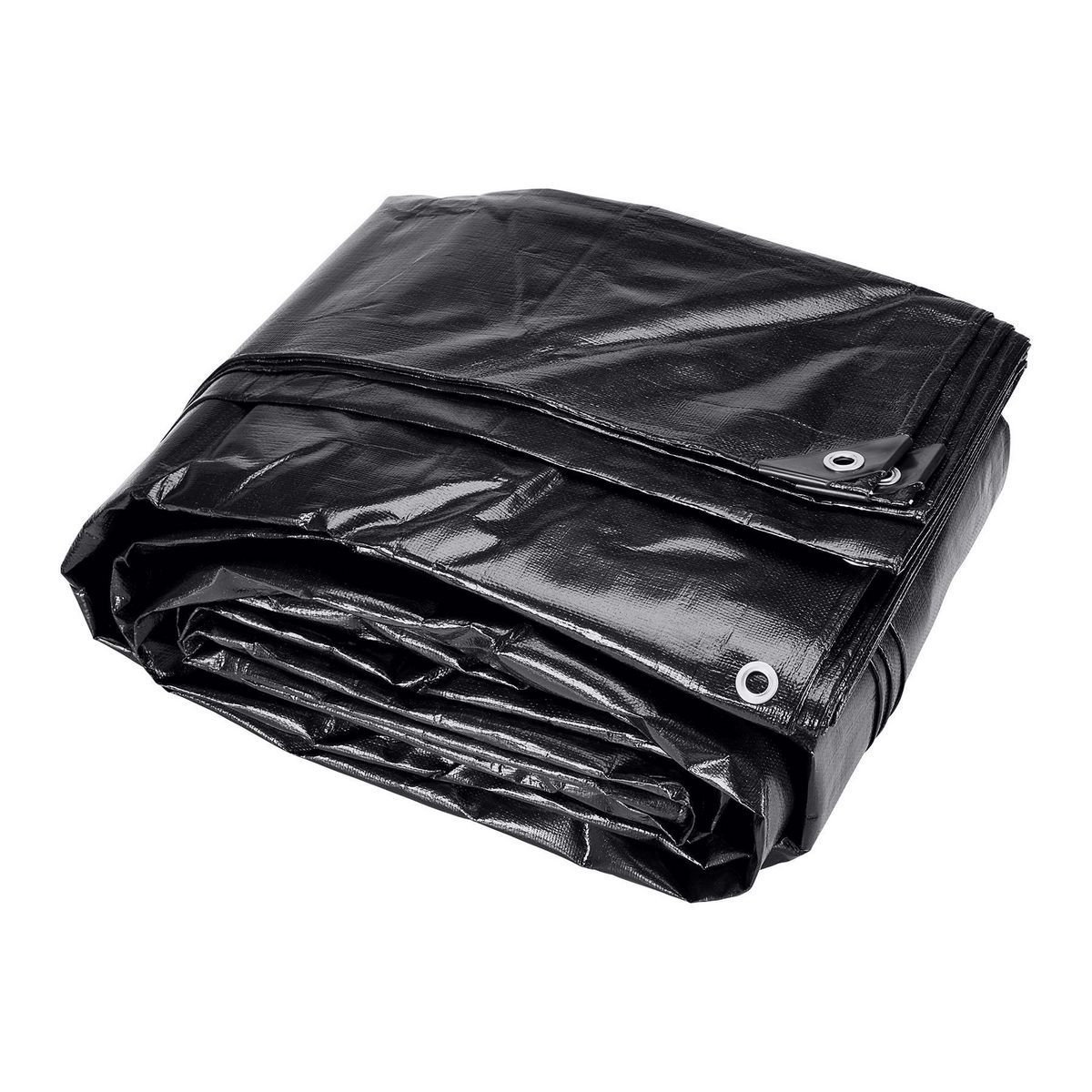 18 ft. x 24 ft. Silver and Black Weather-Resistant Tarp S3660
