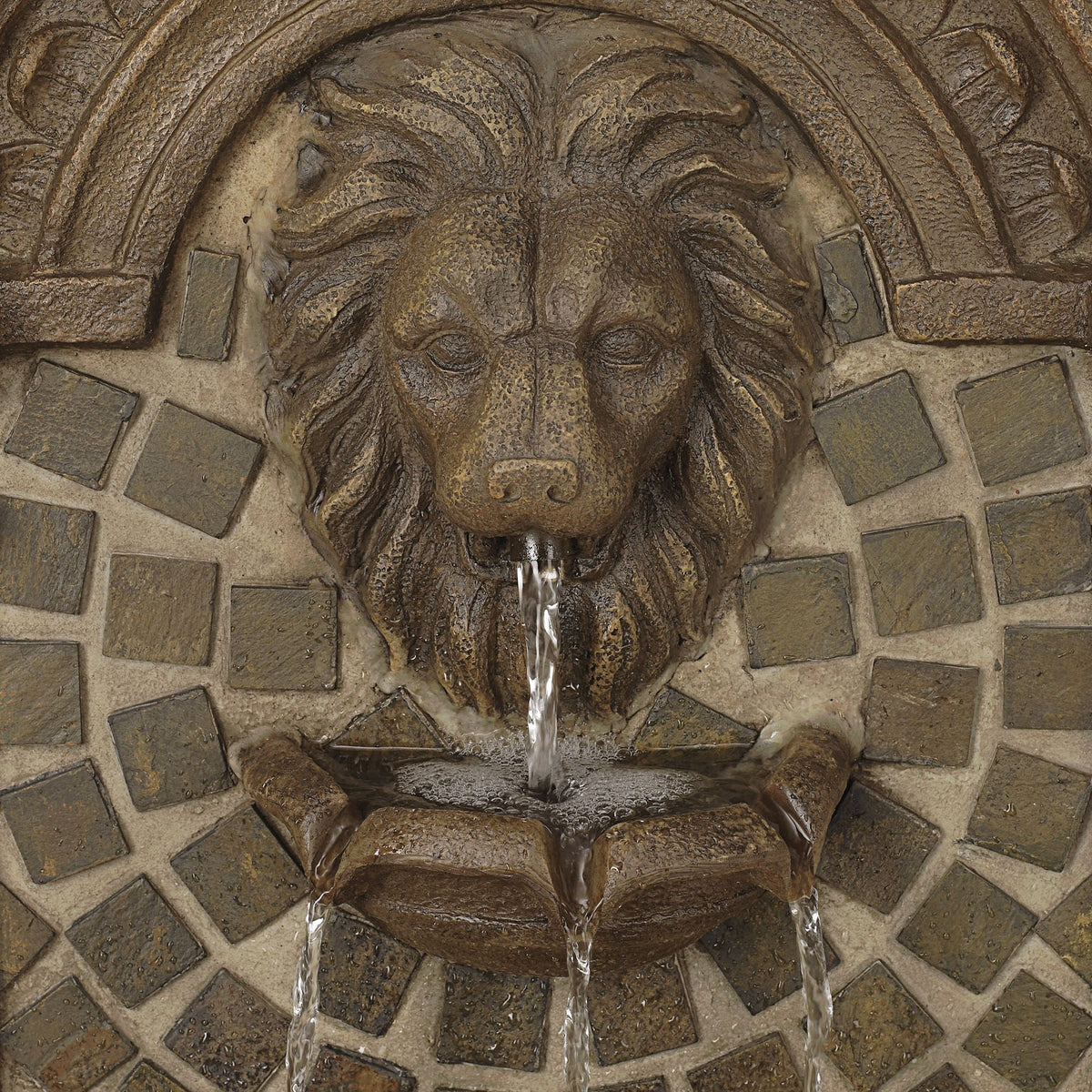 3 Tier Outdoor Wall Water Fountain with LED Light Z65467