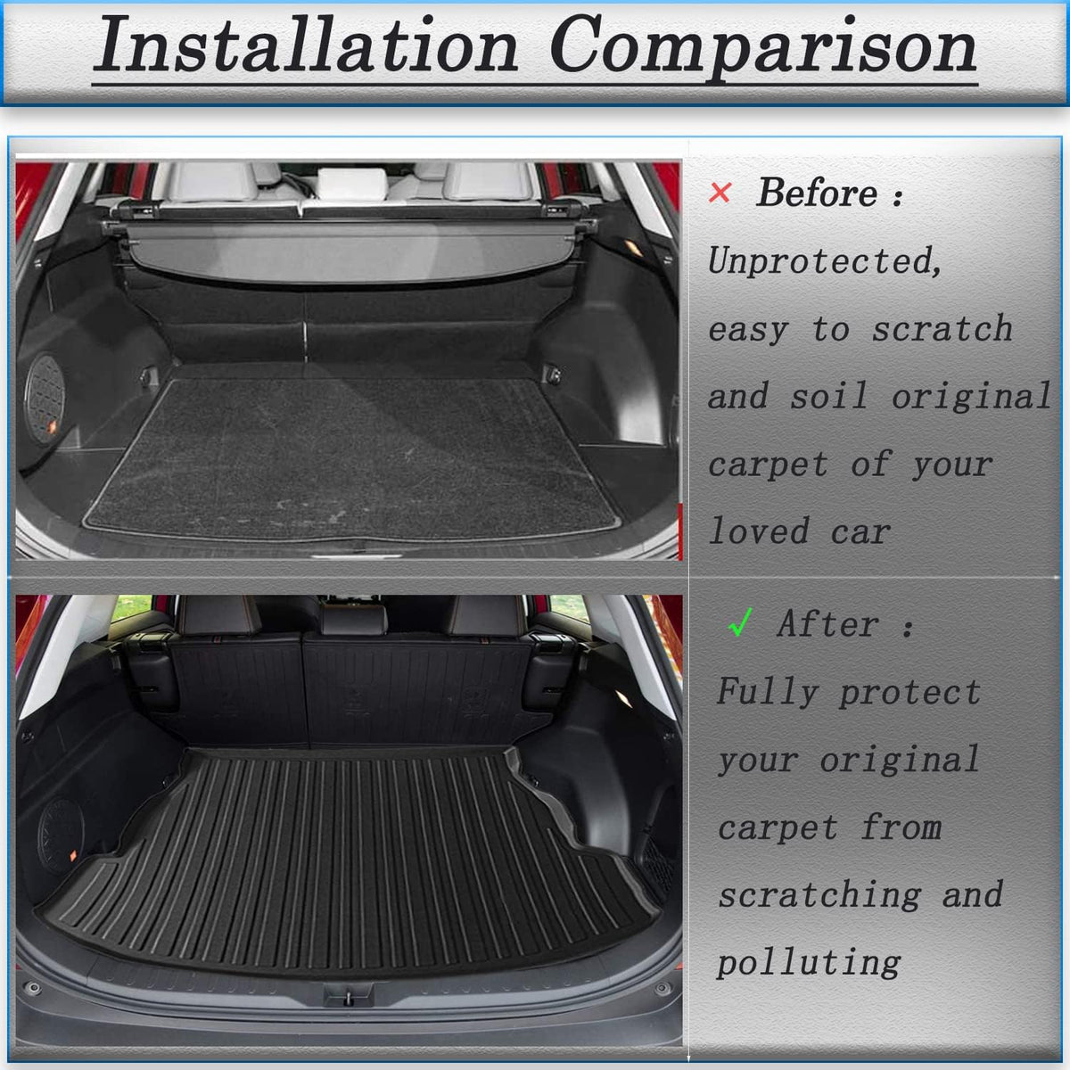 Custom Fit All-Weather TPO Cargo Liners Pack of 2 W9770
