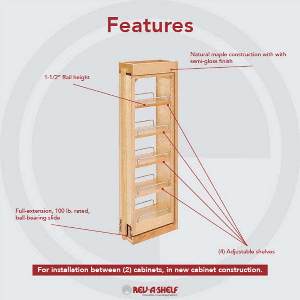 Pull-Out Between Cabinet Wall Filler M741