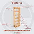 Pull-Out Between Cabinet Wall Filler M741