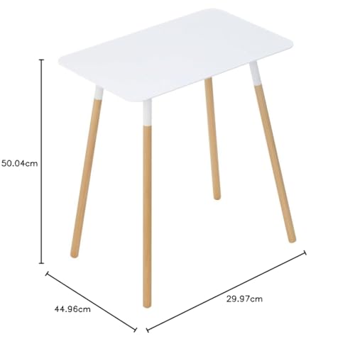 White Rectangular Side Table T836
