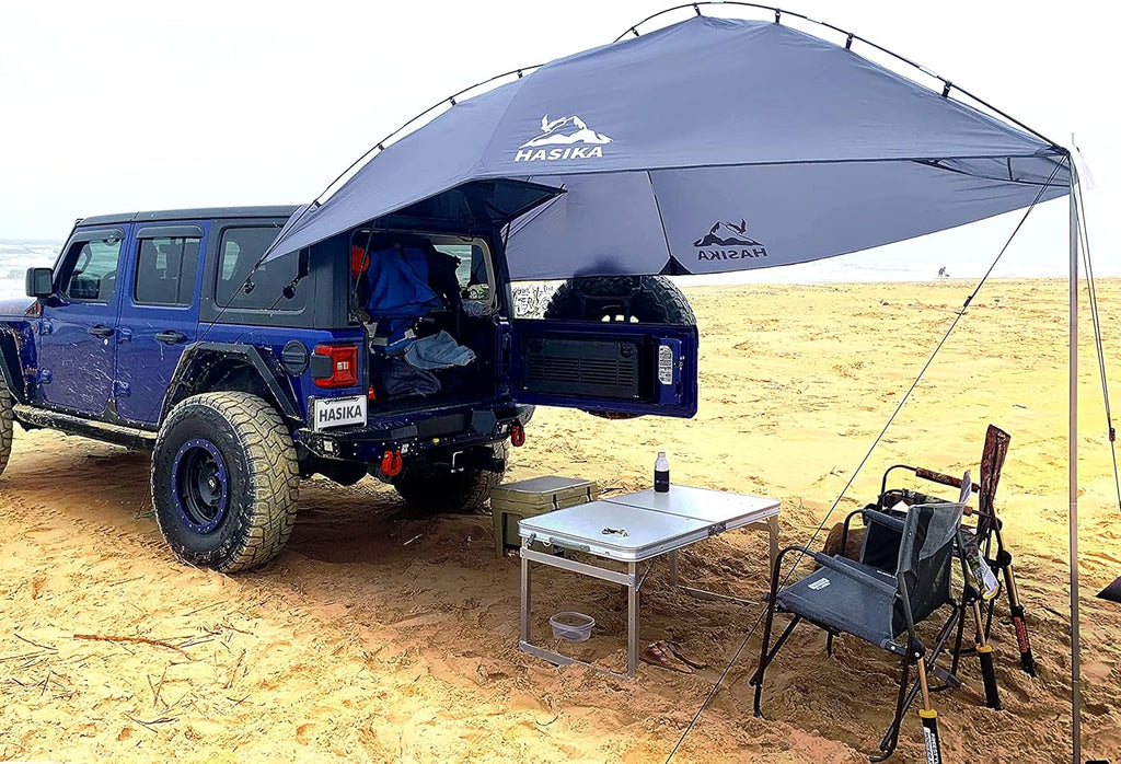 Teardrop Awning with 2 Sandbag U4332