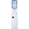 White Top Loading Hot and Cold Water Dispenser for 5 Gallon Bottle with Storage Cabinet & Child Safety Lock Y7858