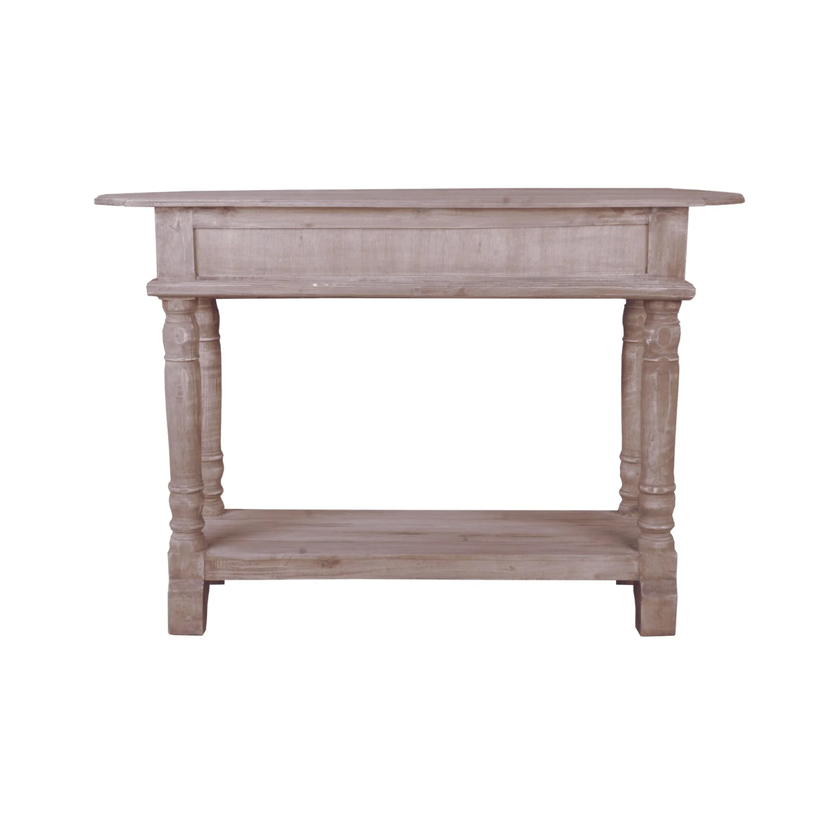 Natural Limewash Wood Console Table R95186