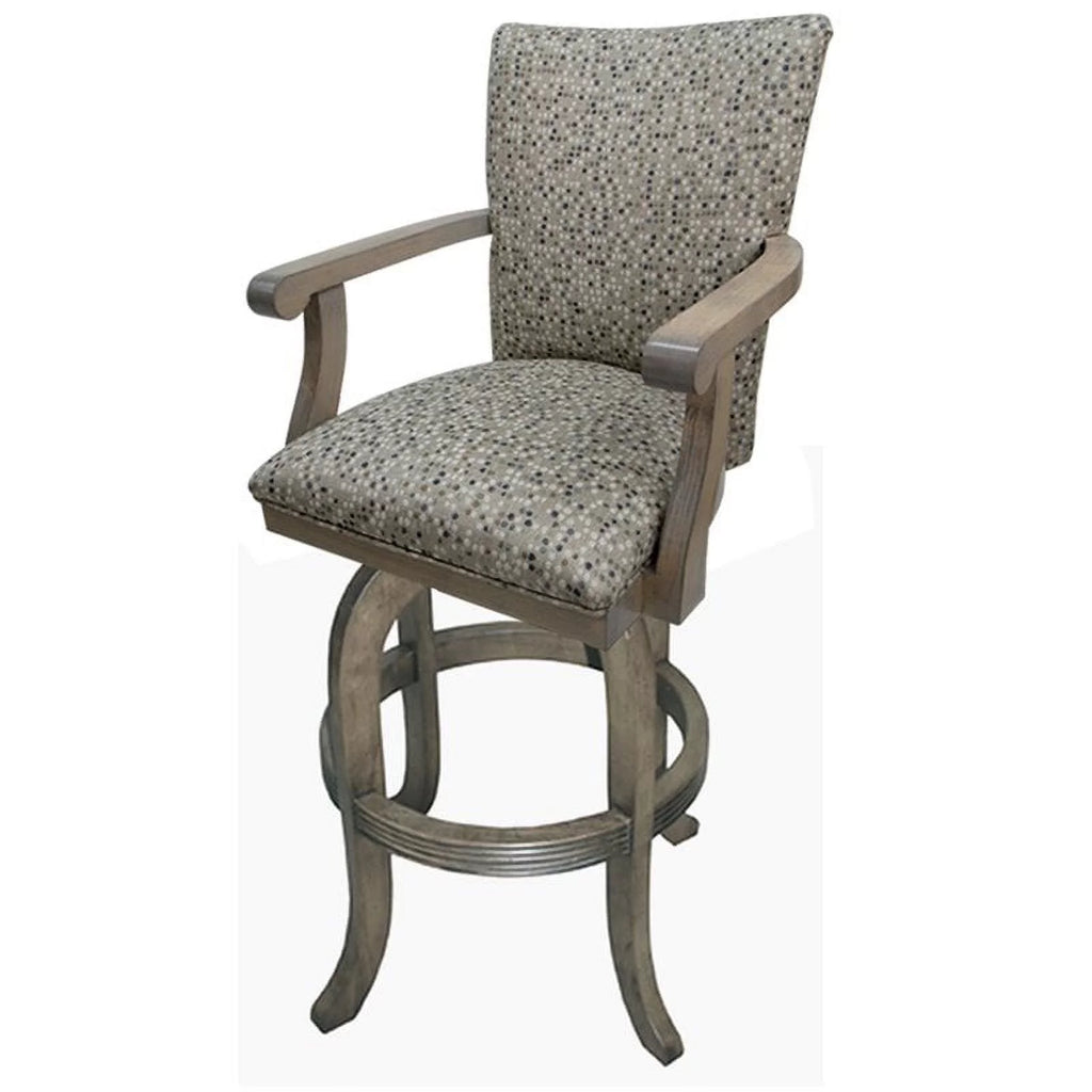 30" Swivel Wood Bar Stool D81620