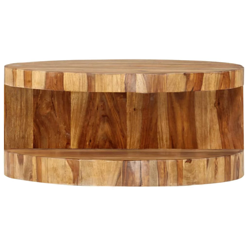 Round Coffee Table Solid Sheesham Wood F317