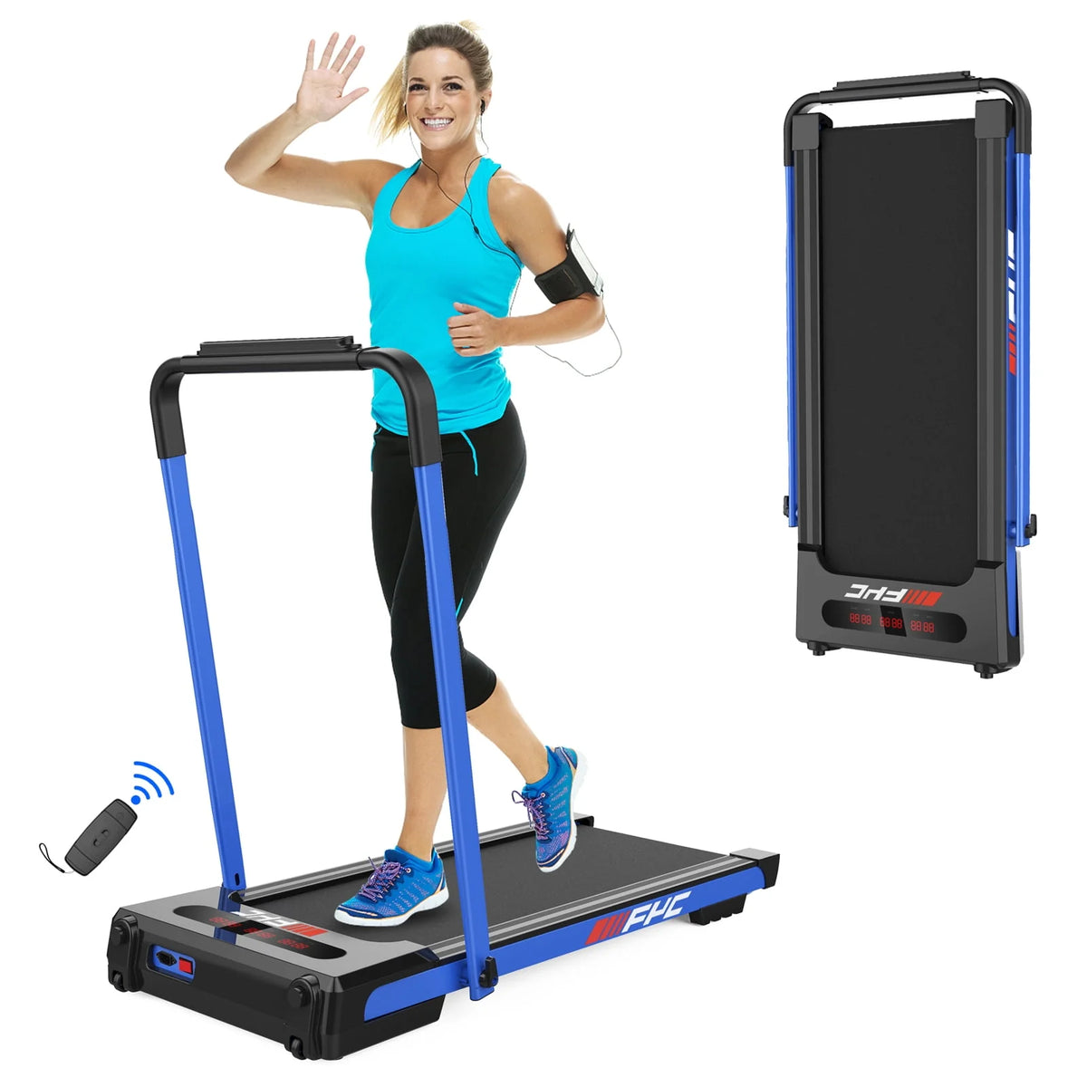 2.5 HP Folding Treadmill with LCD Display L98981