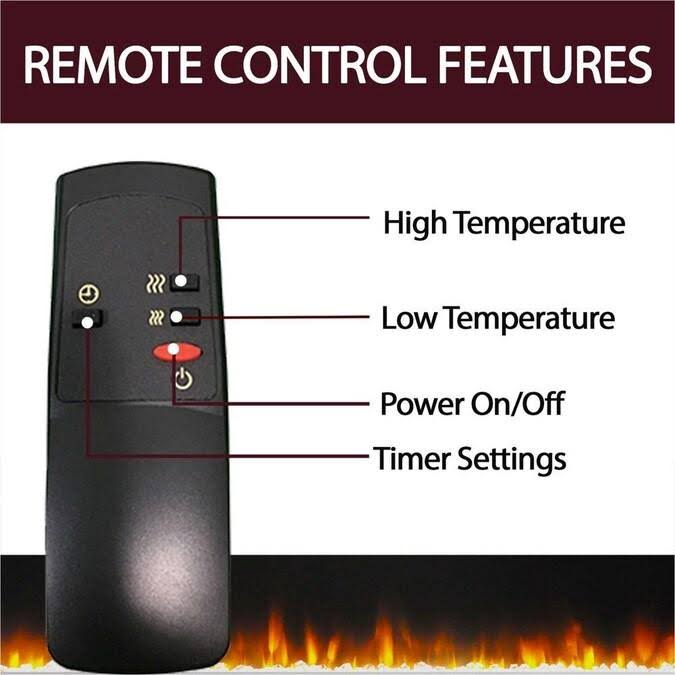 White Mantel Electric Fireplace G42863