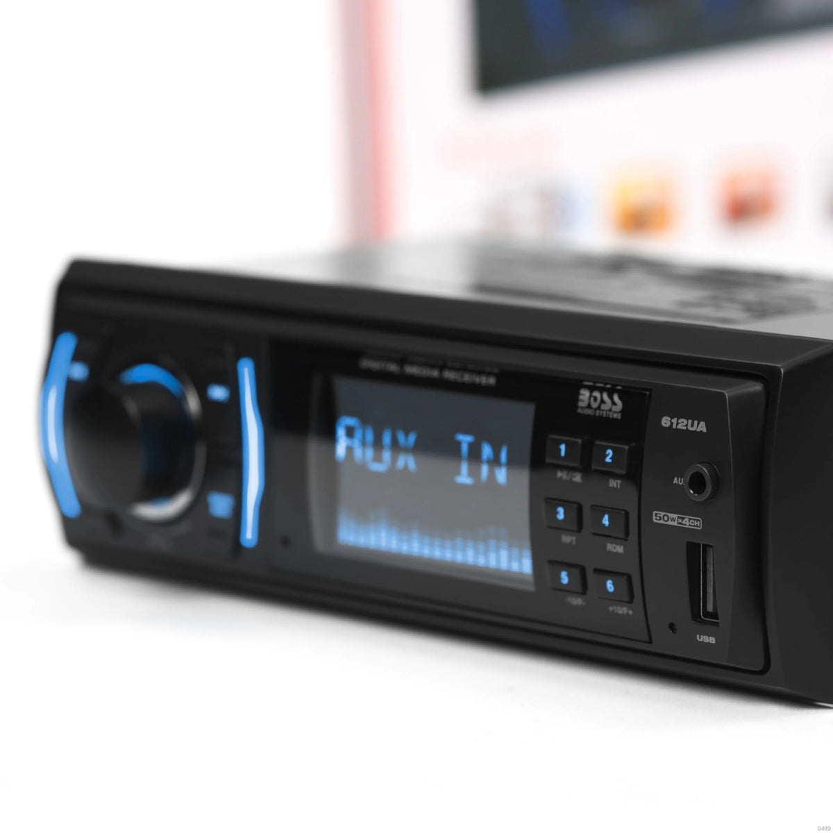 Single Din Mechless Car Audio Stereo Receiver with USB Aux Input AM/FM Radio Z594