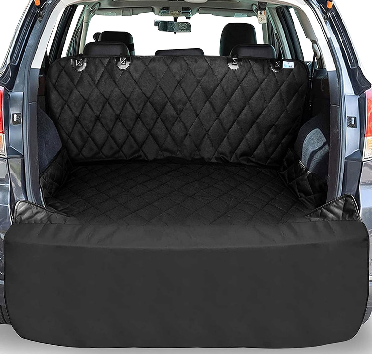 SUV Cargo Liner for Dogs Heavy Duty Waterproof Nonslip Car Trunk Mat Seat Cargo Cover Side and Bumper Protector Pet Cargo Liner Large Standard Universal fit Pack of 2 P31788