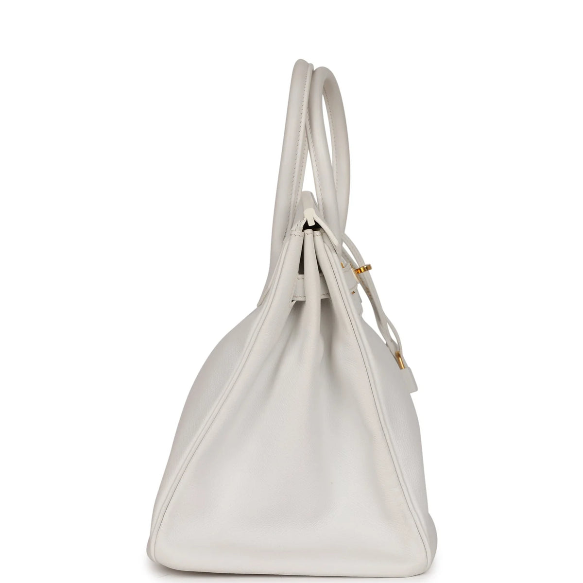 White Epsom Leather Handbag U403