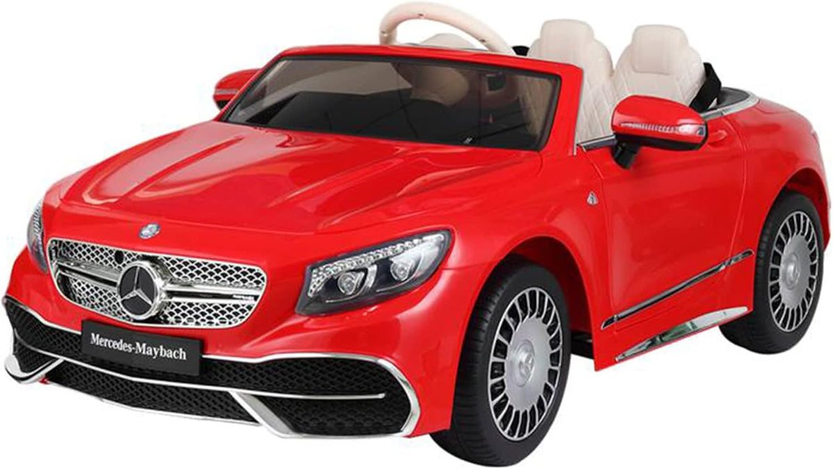 12V Licensed Mercedes Maybach S650 Ride on Car with Remote Control, Electric Ride on Vehicles Cars for Kids w/ MP3 Bluetooth, Black R1401