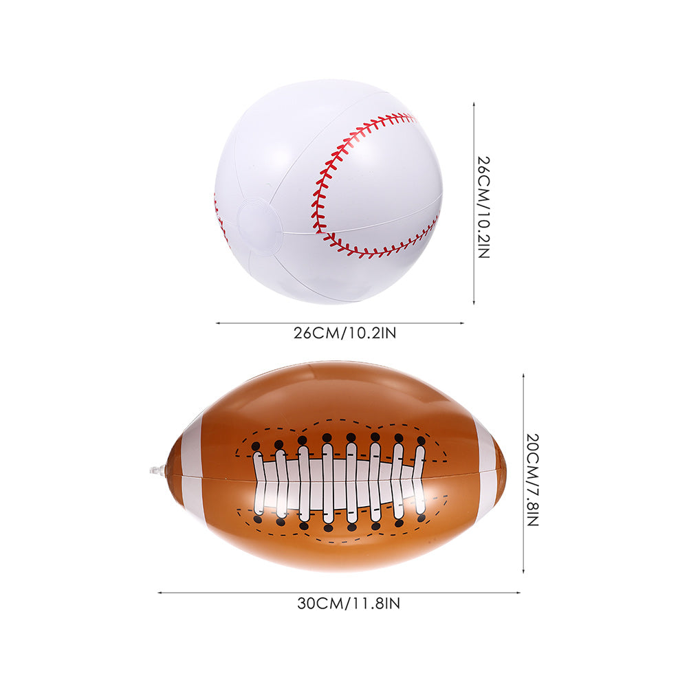 16 Pcs Inflatable Beach Ball Set W129996