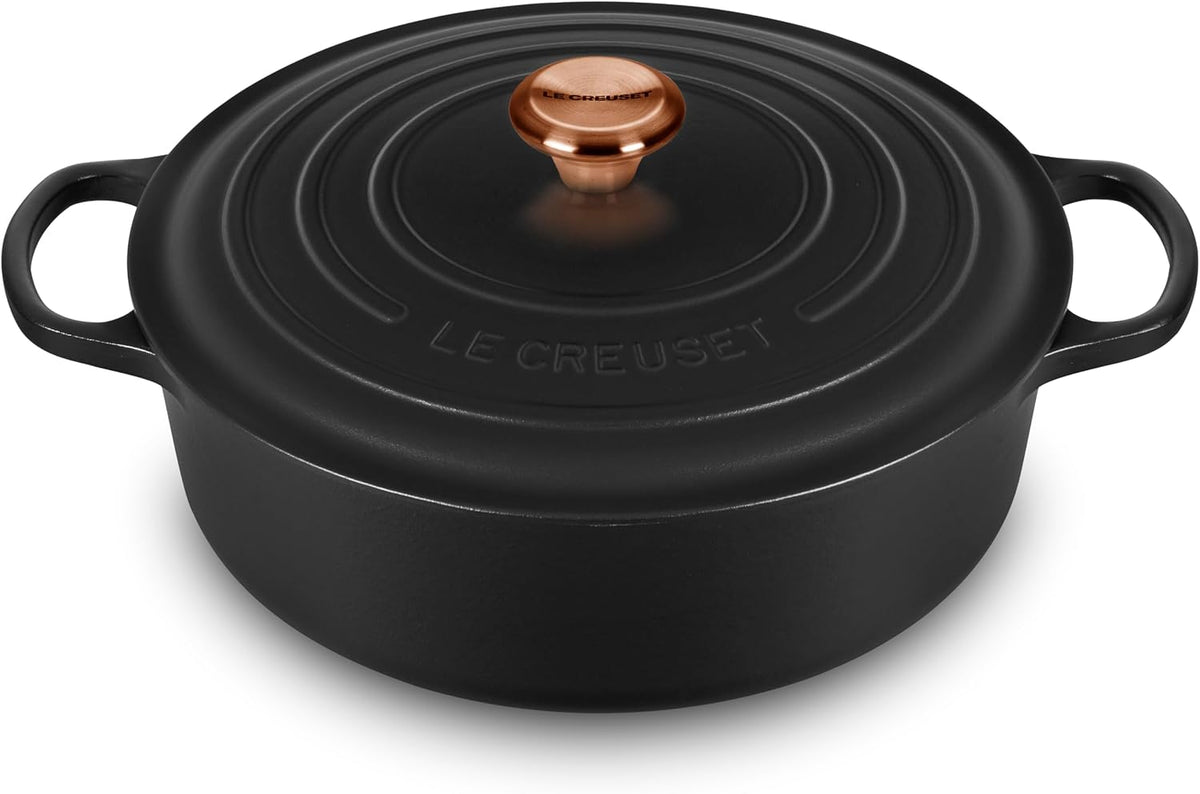6.75-quart Round Wide Dutch Oven with Copper Knob T5355
