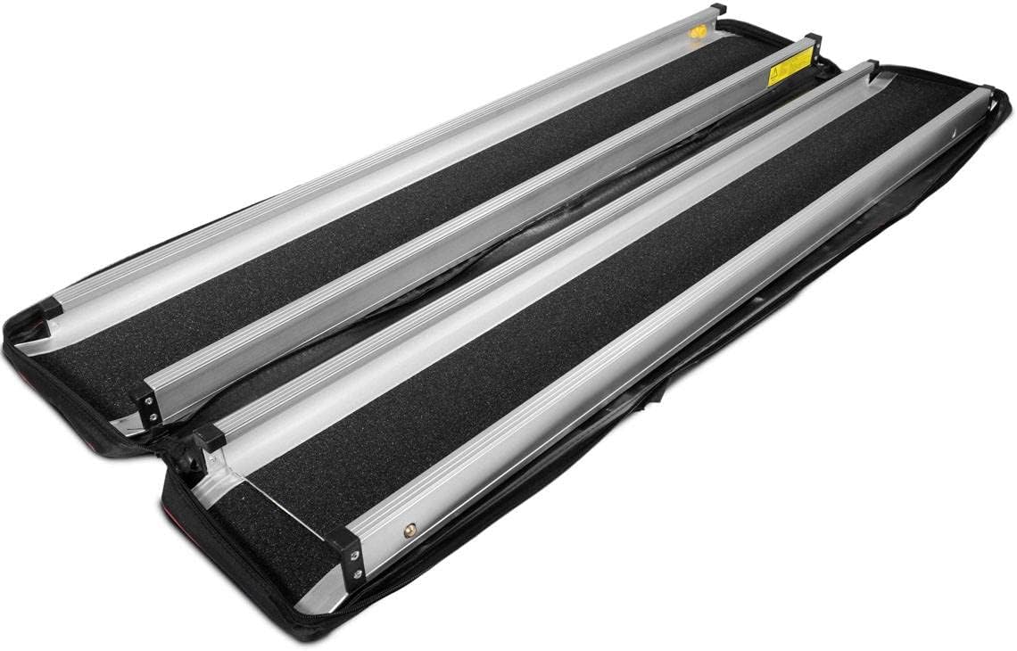 Aluminum Portable Wheelchair Loading Ramp with Carry Bag B51593