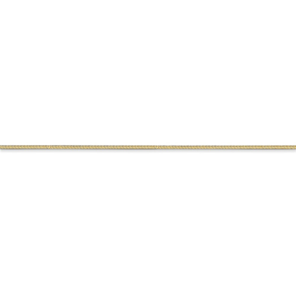 14kt Yellow Gold 1.0mm Octagonal Snake Chain 18 inch Lobster Clasp E605732