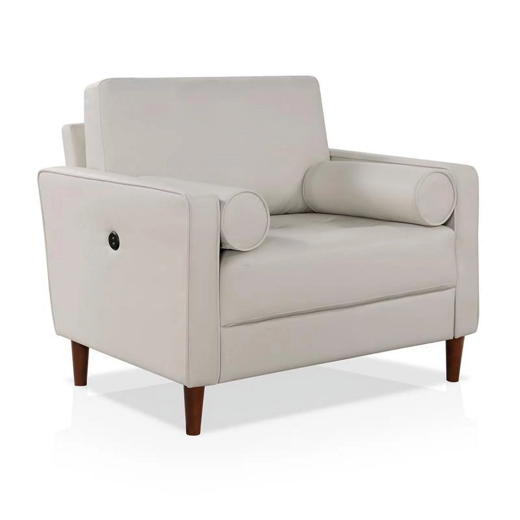 Faux Leather Chair with USB Port J817