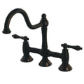 Oil Rubbed Bronze Bridge Kitchen Faucet K65287