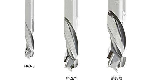 Solid Carbide Compression Spiral 3/8 Dia x 1 x 3/8 Shank x 3 inch Long CNC Router Bit U43689