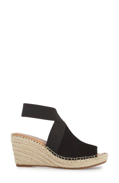 Black Suede Wedge X9718