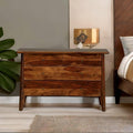 Mango Wood Chest of 4 Drawer Teak Finish Cabinet Storage Units Z27293