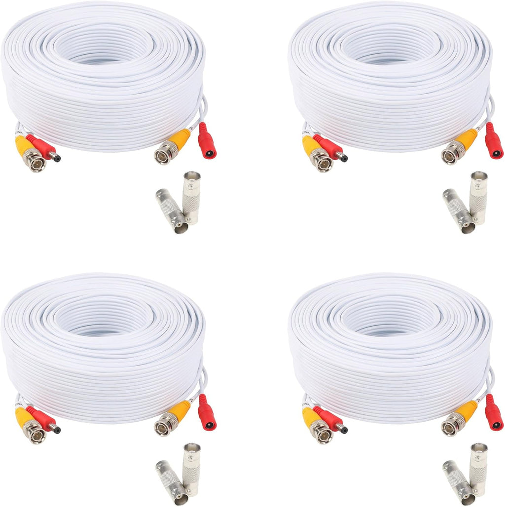 200ft BNC Video and Power Cable 4 Pack Black O338205