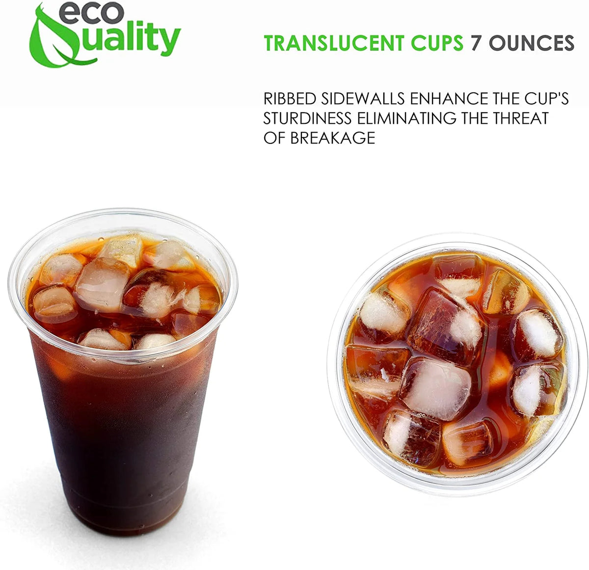 7oz Clear Plastic Cups Disposable BPA-Free H4229