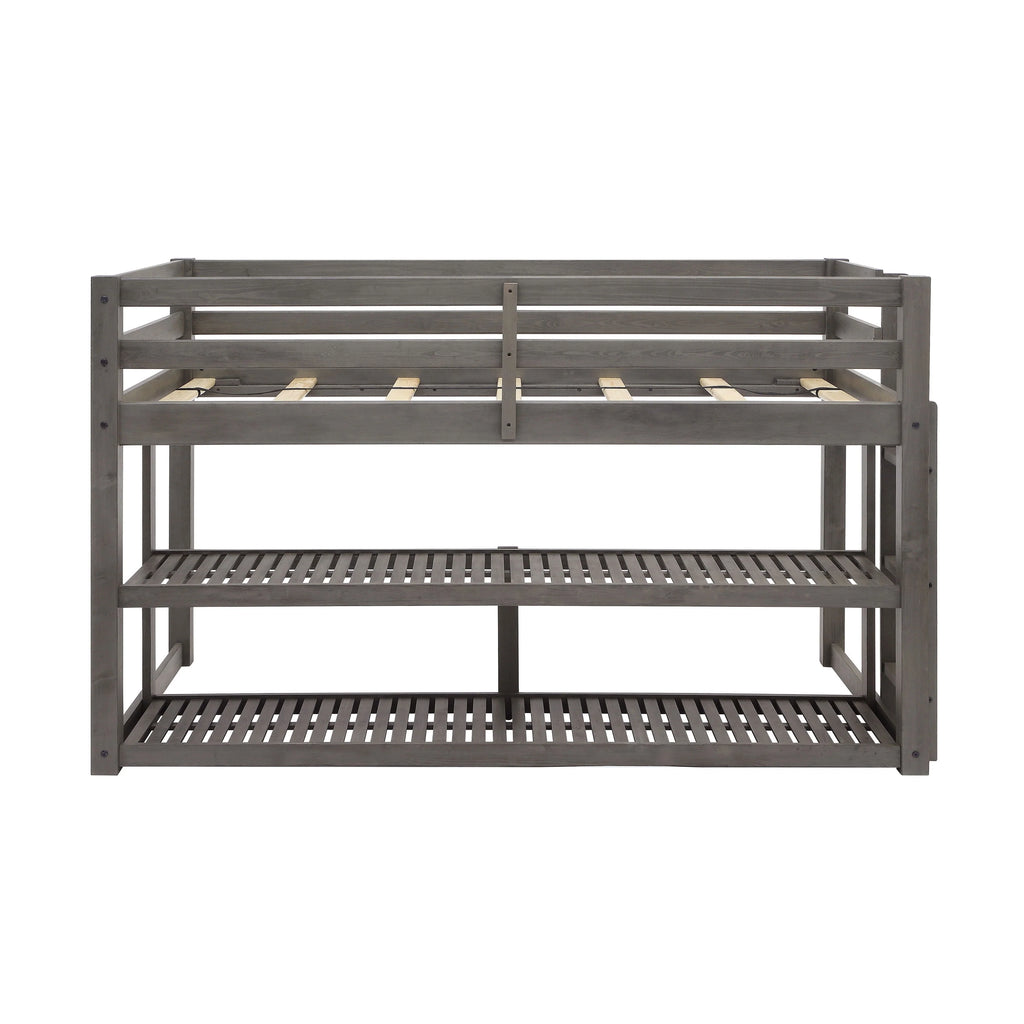 Black Twin Loft Storage Bed W85771