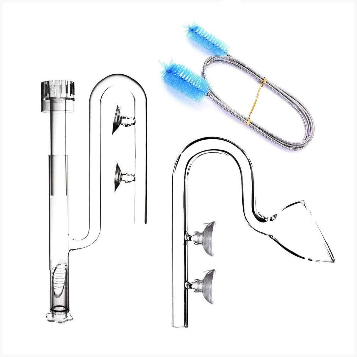 Aquatic Glass Lily Pipe Set with Skimmer Inflow and Outflow D2856