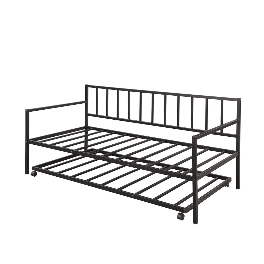 Twin-size Metal Daybed with Trundle I583