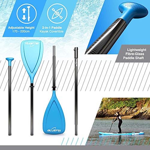 Inflatable Stand Up Paddle Set with Backpack, Paddle, and Pump O84984