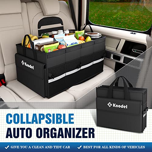 Collapsible Car Trunk Organizer with Lid, Black T7800