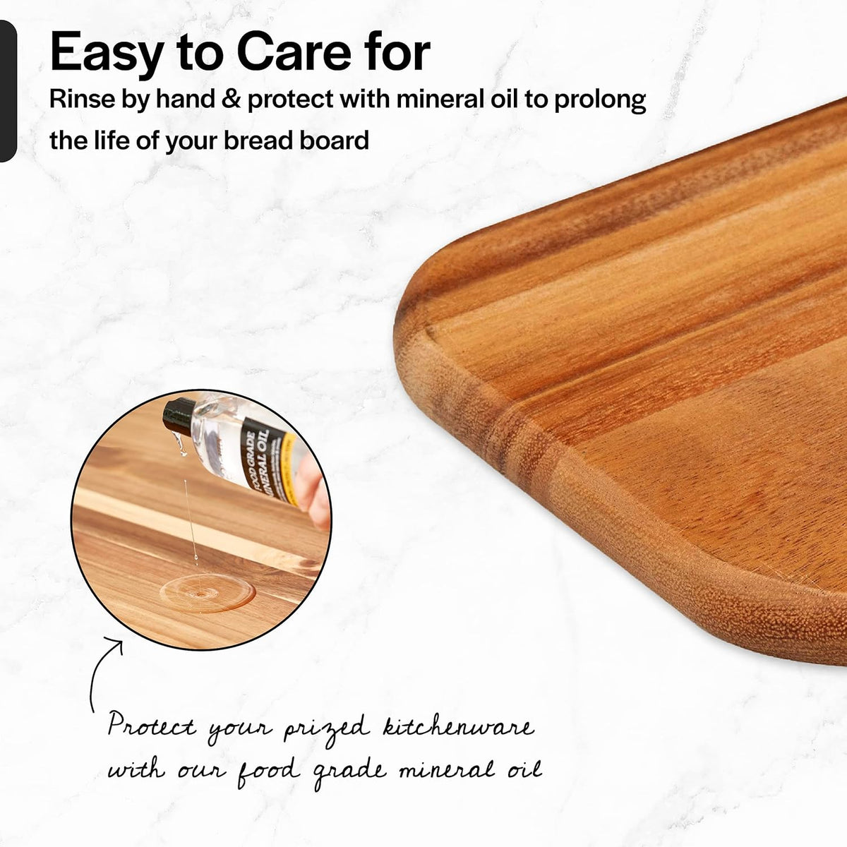 Acacia Wood Bread Board 36 x 10 inch Cutting Board K349184