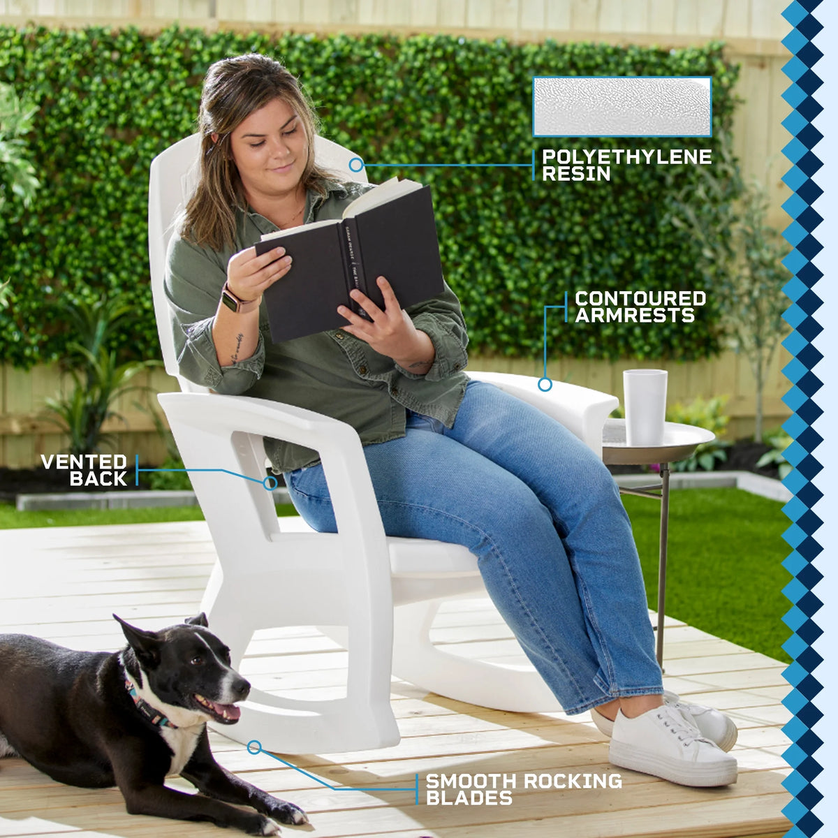 Plastic Rocking Chair K91230