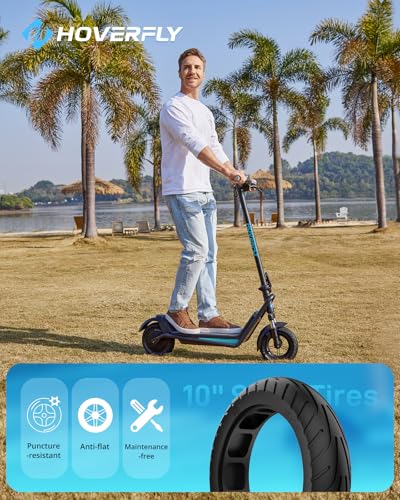 18/25 Mile Range 20Mph 500W 10'' Solid Tire Foldable Electric Scooter T61959