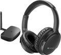 Wireless Headphones with Optical Bluetooth Transmitter, up to 165ft Range, Black Y68786