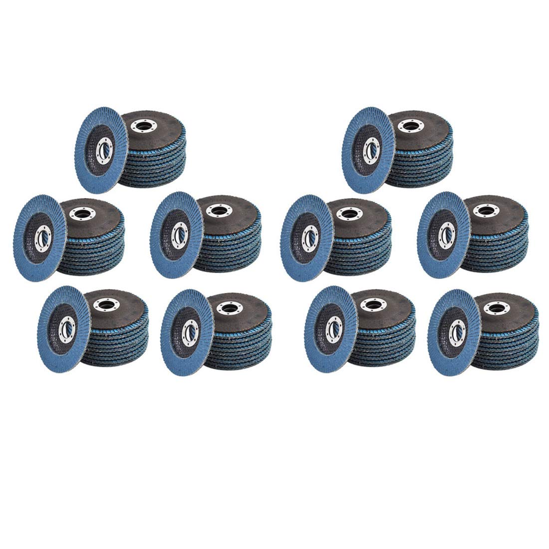 100 Pcs 4-1/2" X 7/8" 60 Grits Zirconia Flap Discs Grinding Wheel H492