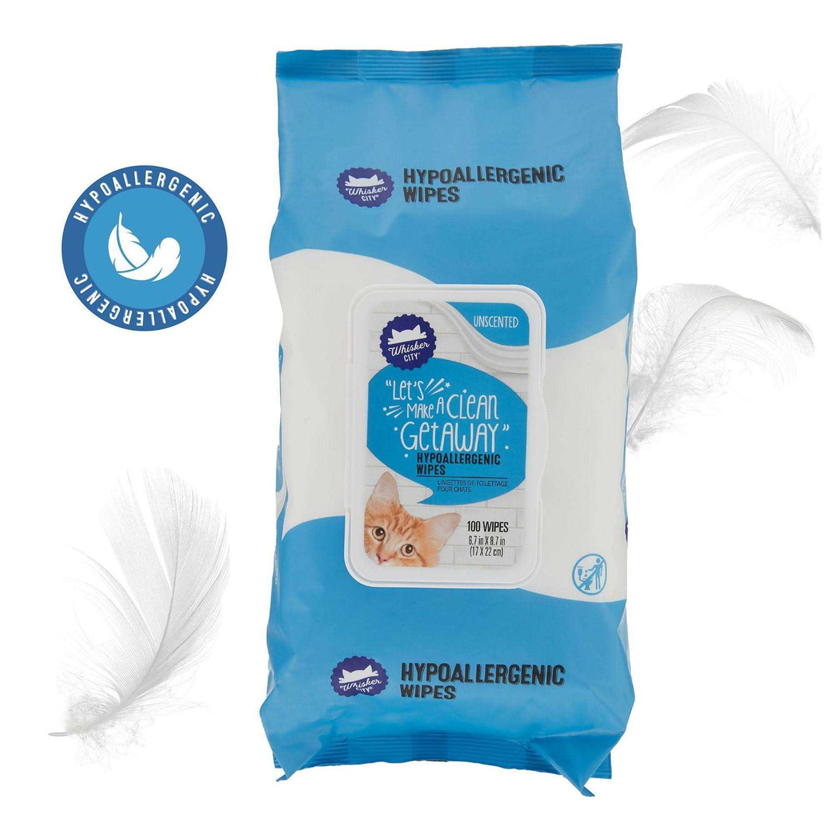 Hypoallergenic Unscented Pet Wipes I9950