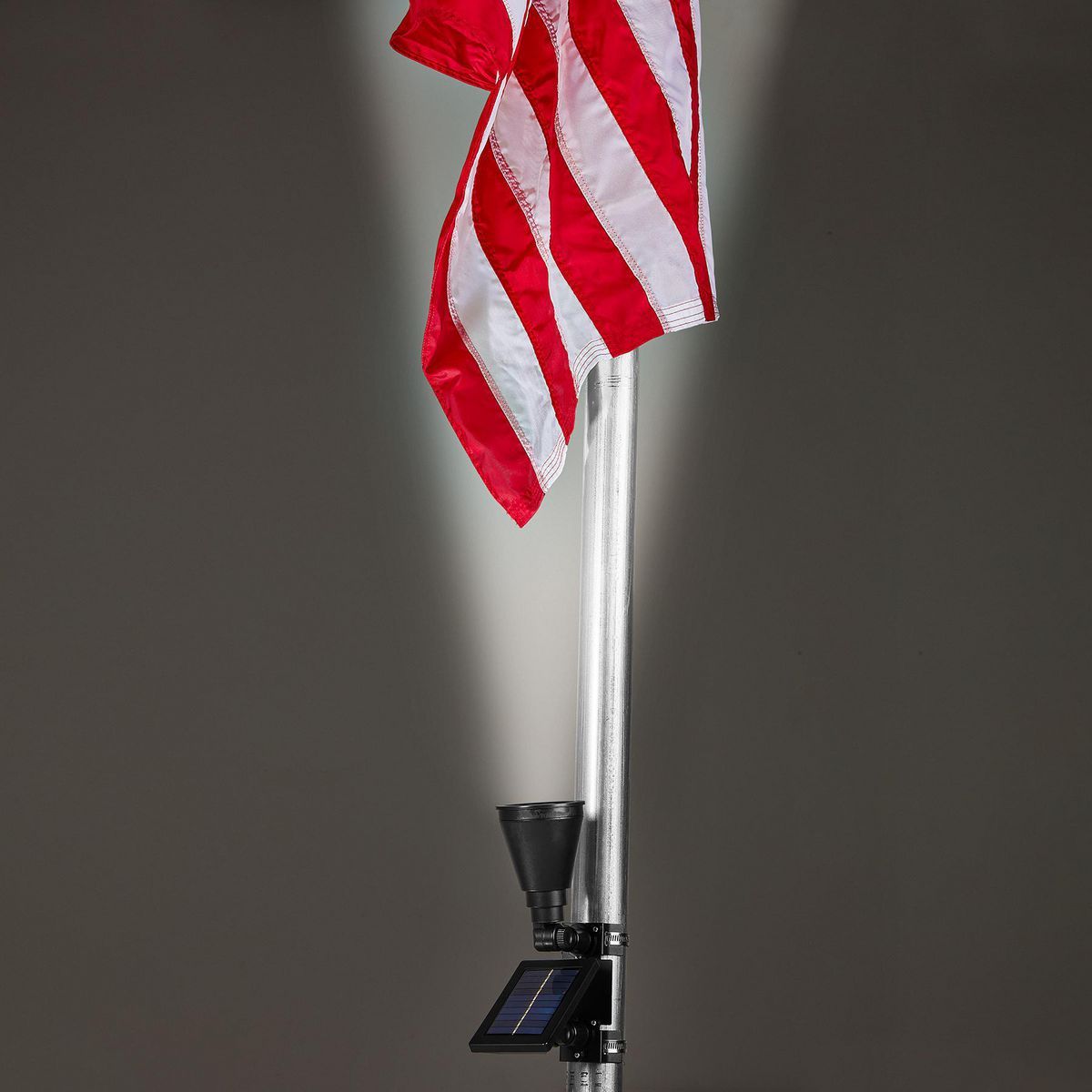 Solar LED Black Flagpole Light V120207