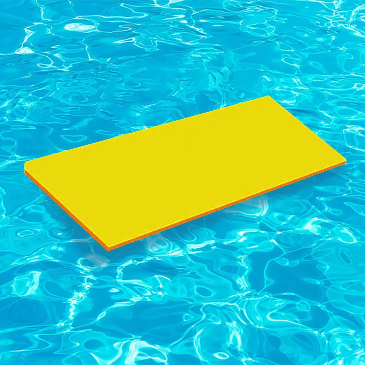 Yellow Orange Water Mat Float U2129