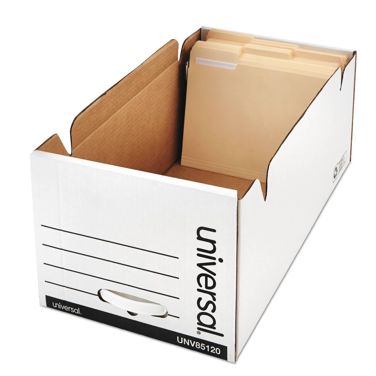 White Fiberboard Storage Box Drawer Files A411158