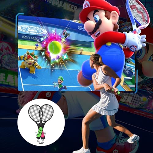 Switch Sports Games Accessories Bundle, 10 in 1 Family Party Pack with Tennis Rackets, Golf Clubs, Leg Straps & Joycon Grips I466144