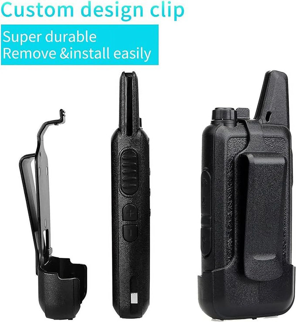6 Pack Rechargeable Two Way Radios with Multi Gang Charger V753