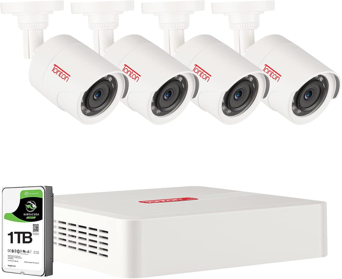 8 Channel 5MP Security Camera System with 2TB HDD and 8 Bullet Cameras B39934
