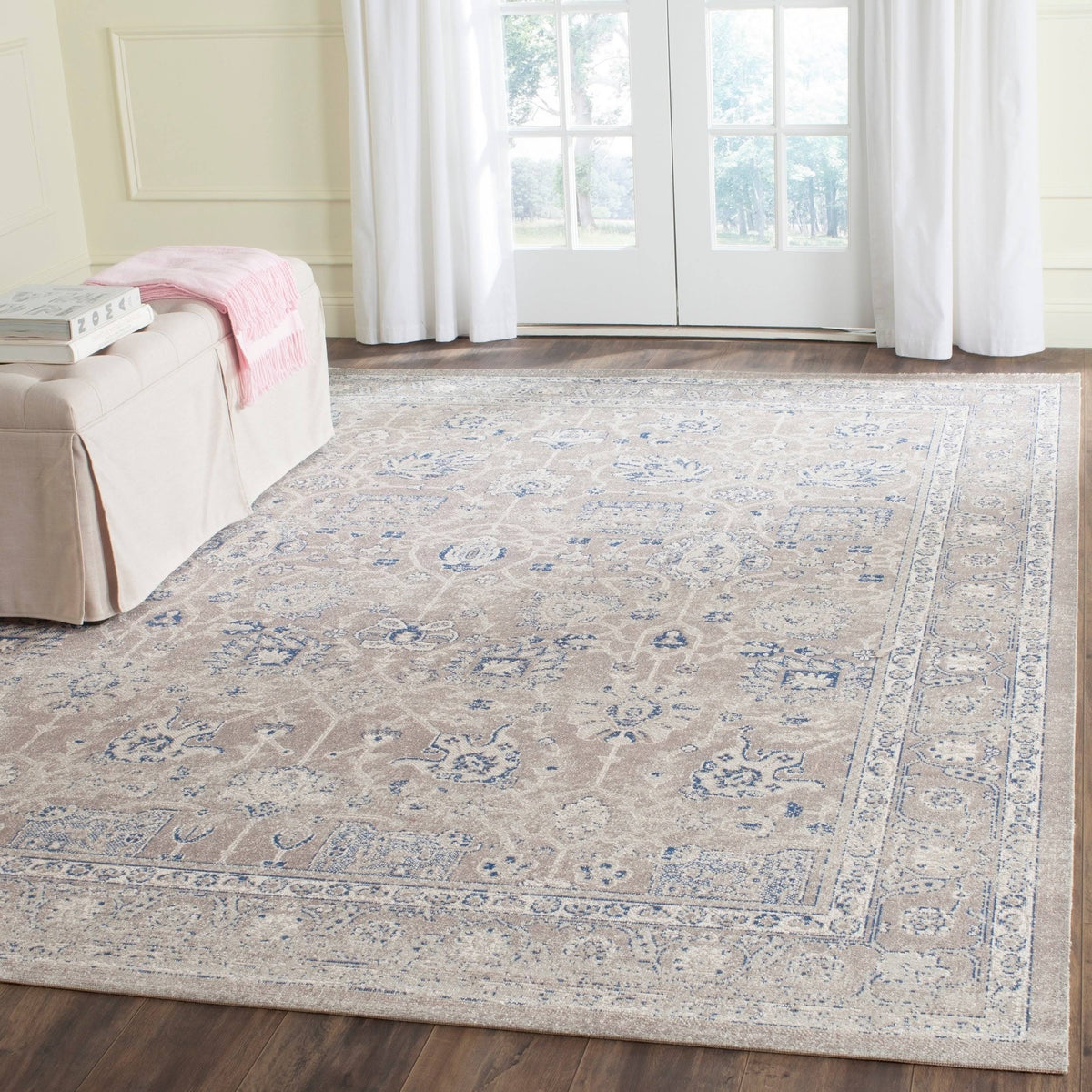 Beige Rectangle Rug X712067
