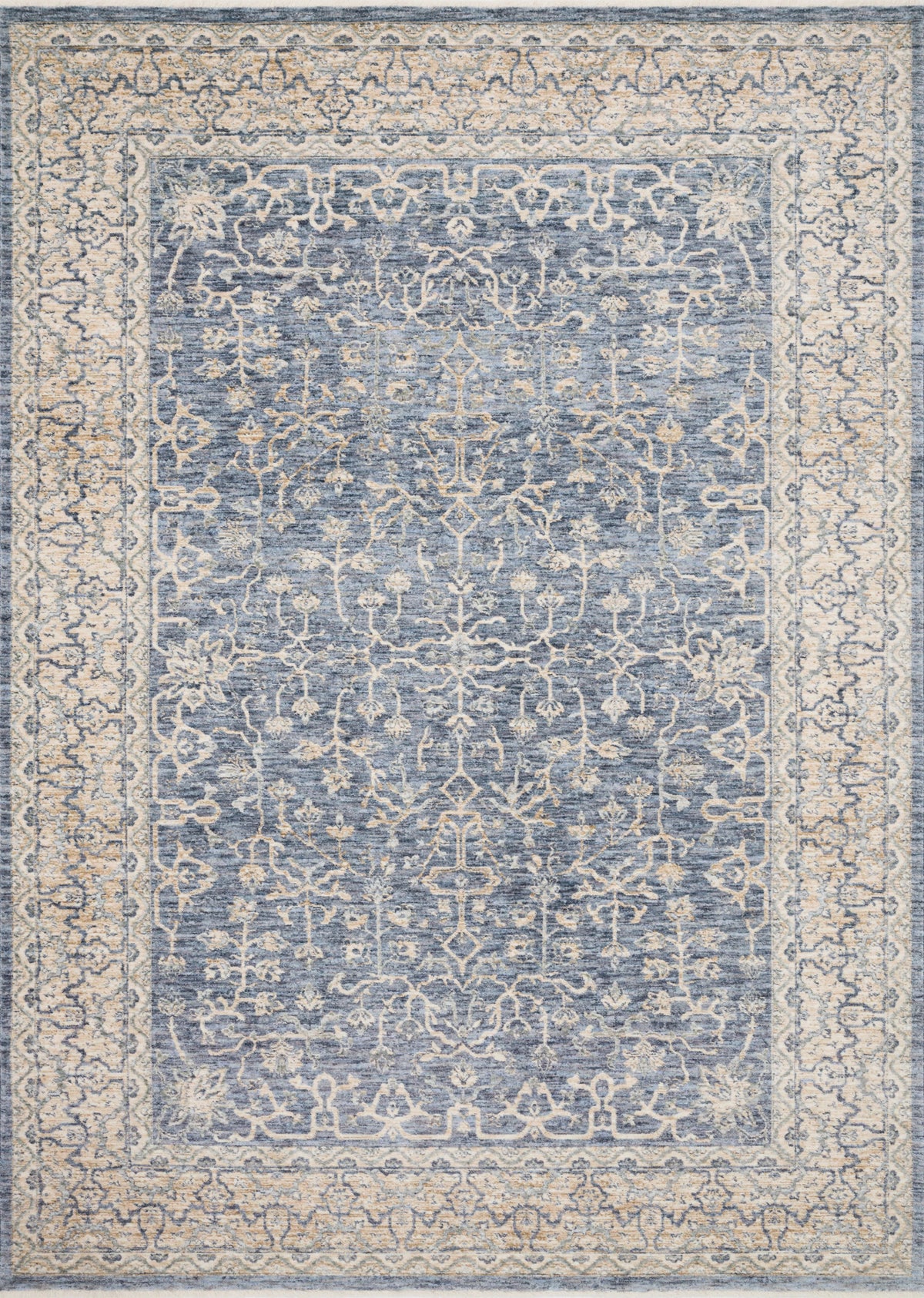 Dark Blue Ivory 7'10 x 7'10 Rug K119