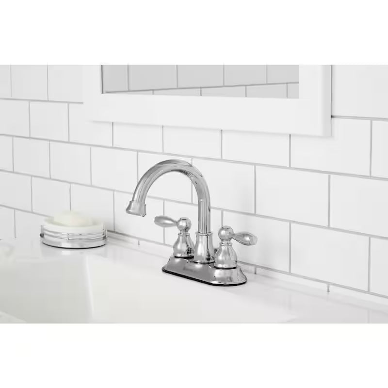 2-Handle High-Arc Bathroom Faucet in Polished Chrome B916444